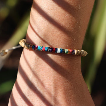 Koʻolau Wood Beaded Bracelet - Pinacava