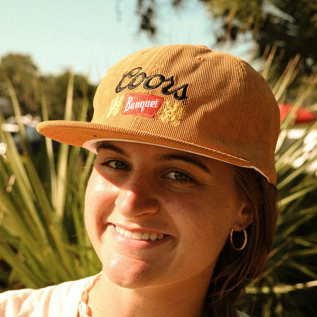 Coors Banquet Mustard Embroidered Corduroy Hat - Pinacava