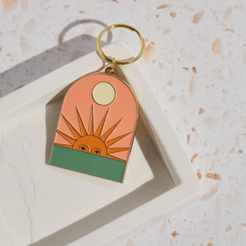 Setting Sun Keychain - Pinacava