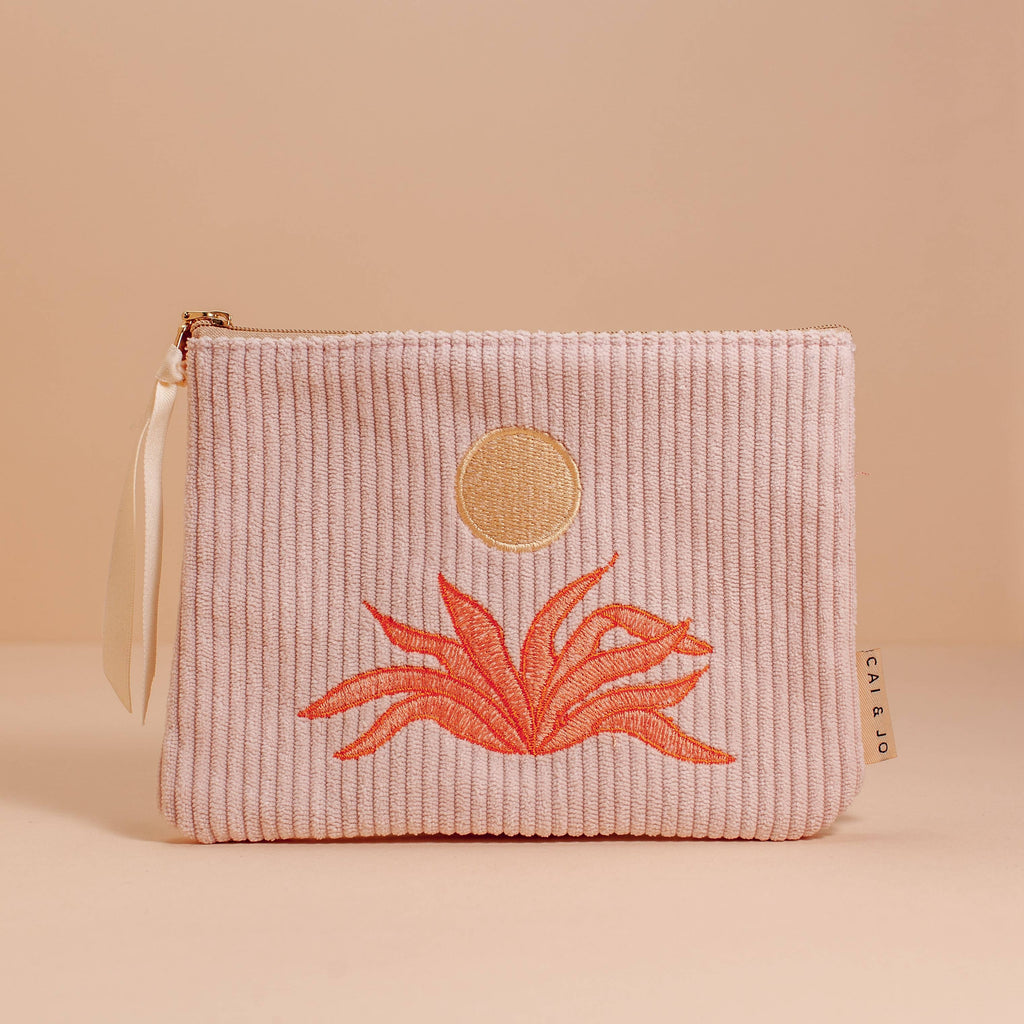 Corduroy Pouch in Pale Pink - Pinacava